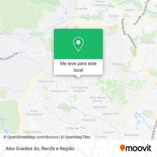 Alex Guedes do mapa
