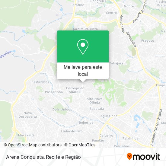 Arena Conquista mapa