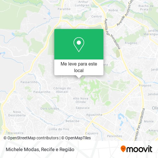 Michele Modas mapa