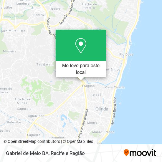 Gabriel de Melo BA mapa