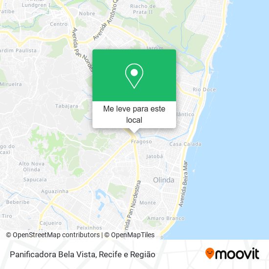 Panificadora Bela Vista mapa