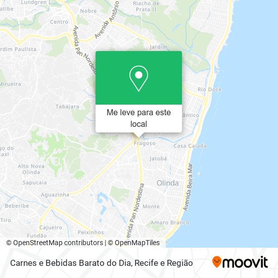 Carnes e Bebidas Barato do Dia mapa