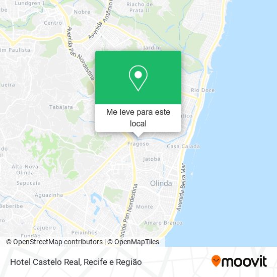 Hotel Castelo Real mapa