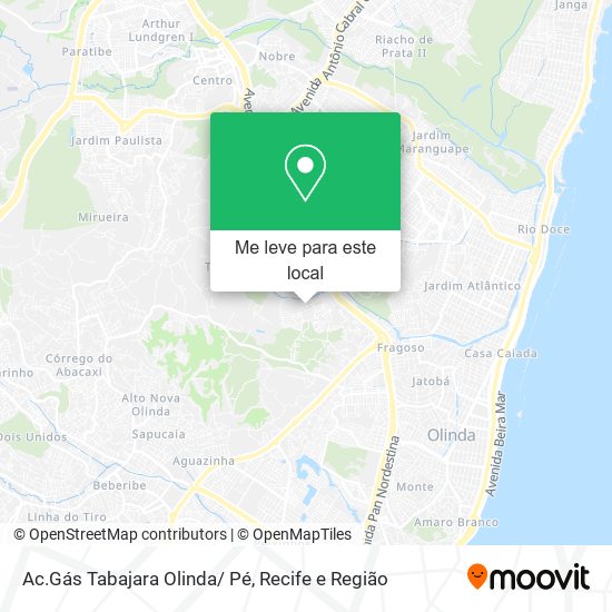 Ac.Gás Tabajara Olinda/ Pé mapa