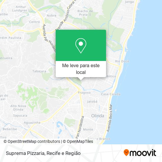 Suprema Pizzaria mapa