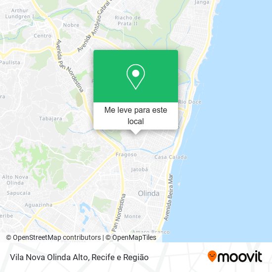 Vila Nova Olinda Alto mapa