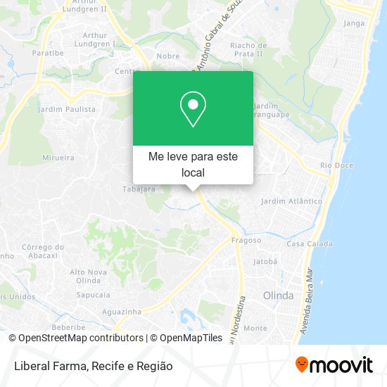 Liberal Farma mapa