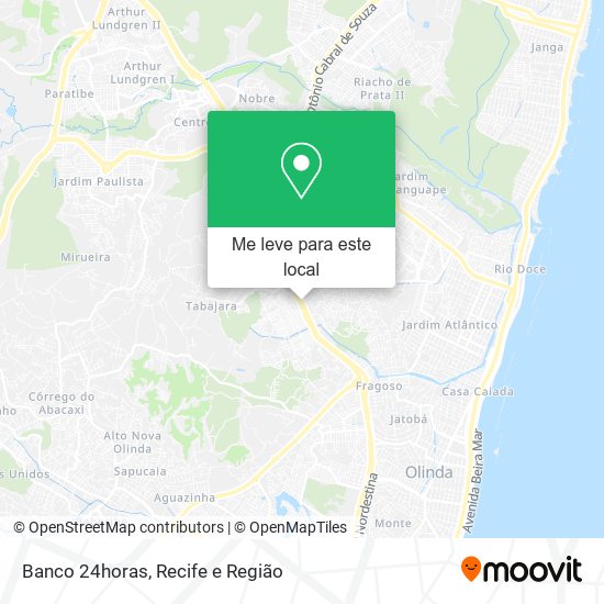 Banco 24horas mapa