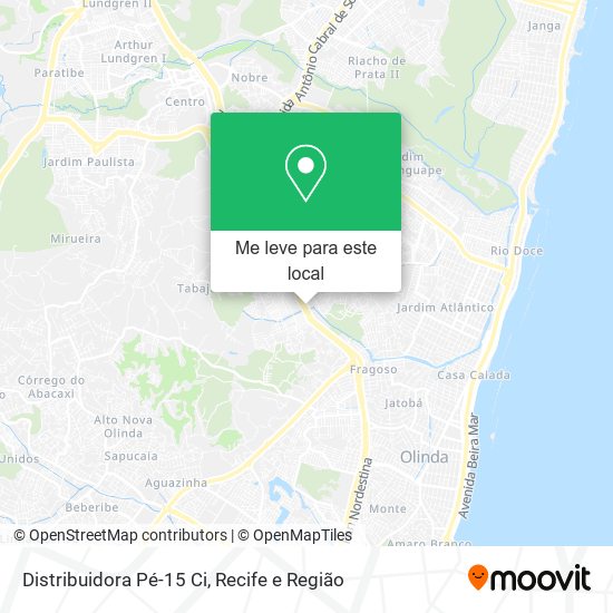 Distribuidora Pé-15 Ci mapa