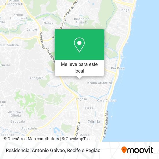 Residencial Antônio Galvao mapa