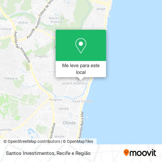 Santos Investimentos mapa