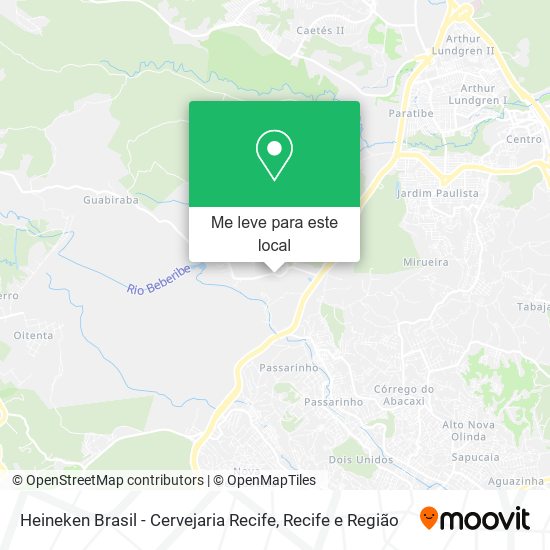 Heineken Brasil - Cervejaria Recife mapa