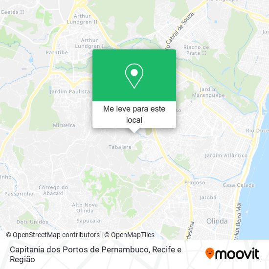 Capitania dos Portos de Pernambuco mapa