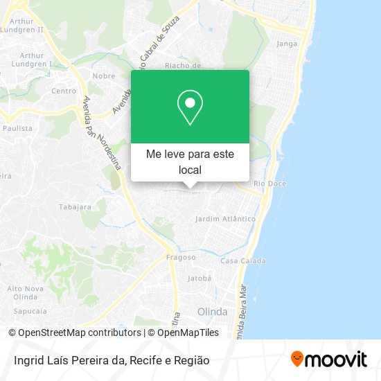 Ingrid Laís Pereira da mapa