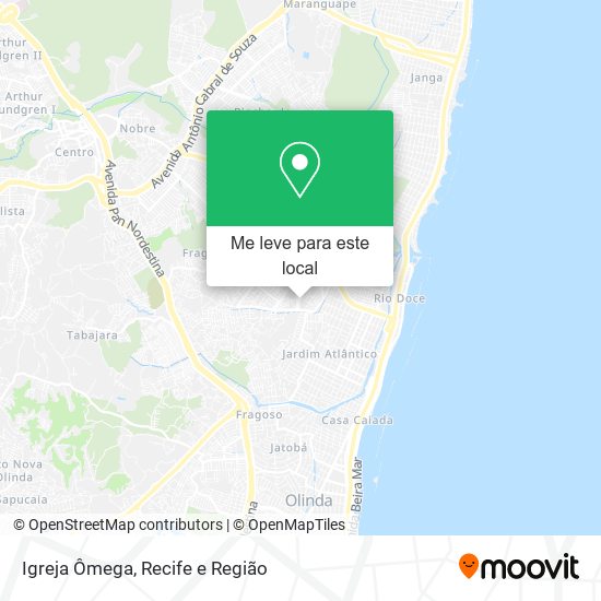 Igreja Ômega mapa