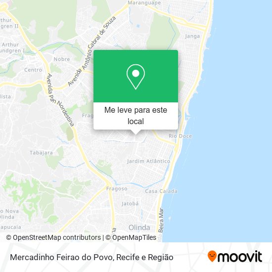 Mercadinho Feirao do Povo mapa