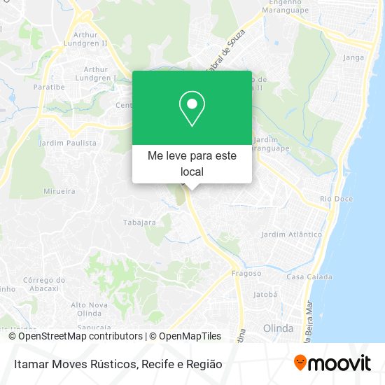Itamar Moves Rústicos mapa
