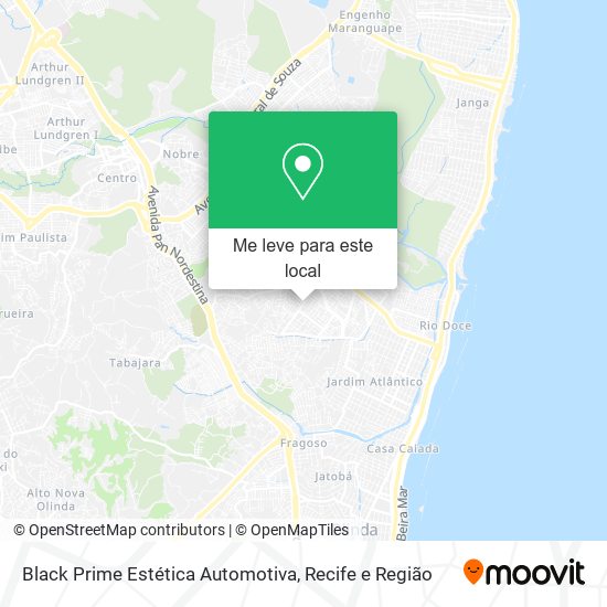 Black Prime Estética Automotiva mapa