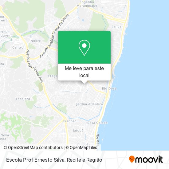 Escola Prof Ernesto Silva mapa