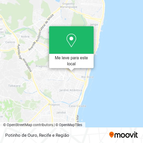 Potinho de Ouro mapa