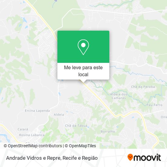Andrade Vidros e Repre mapa