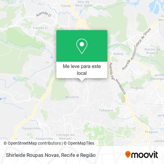 Shirleide Roupas Novas mapa