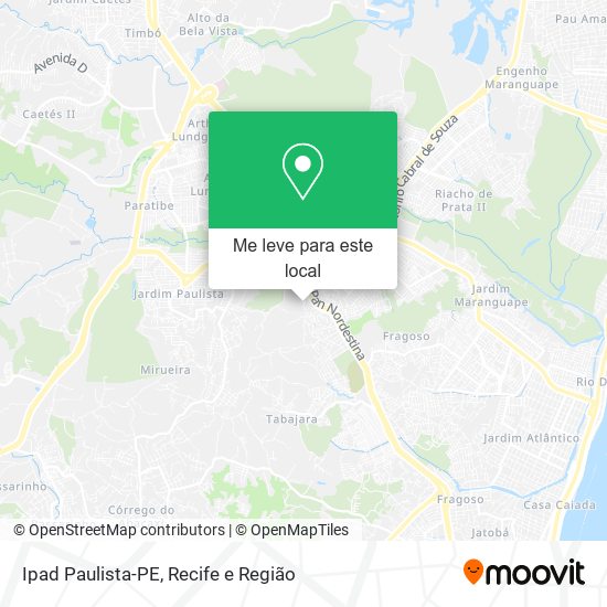 Ipad Paulista-PE mapa