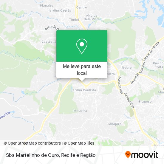 Sbs Martelinho de Ouro mapa