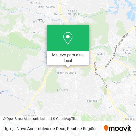 Igreja Nova Assembléia de Deus mapa