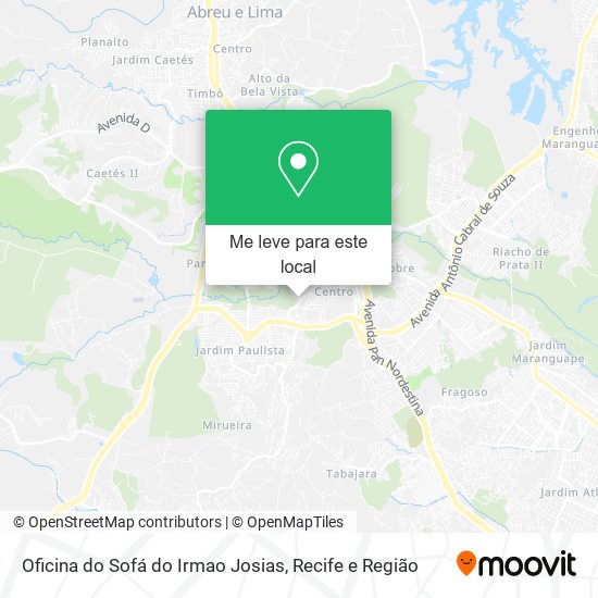 Oficina do Sofá do Irmao Josias mapa