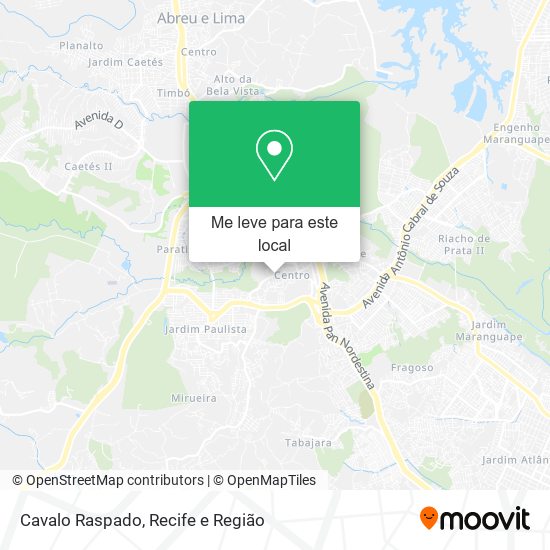 Cavalo Raspado mapa