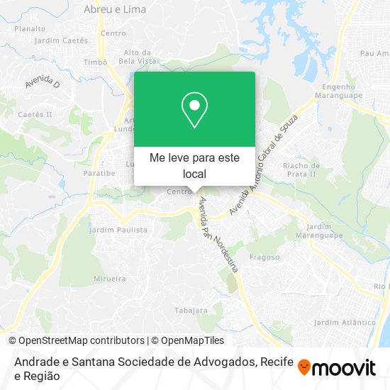 Andrade e Santana Sociedade de Advogados mapa