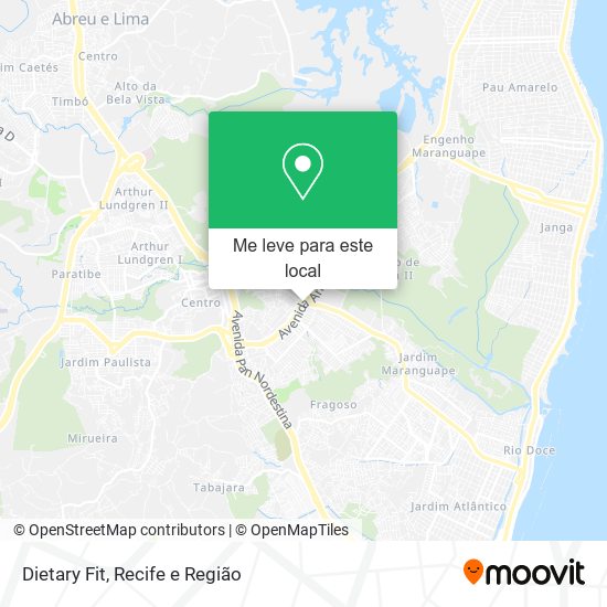 Dietary Fit mapa