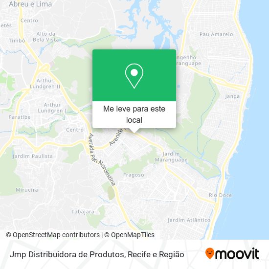 Jmp Distribuidora de Produtos mapa