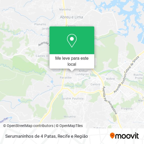 Serumaninhos de 4 Patas mapa