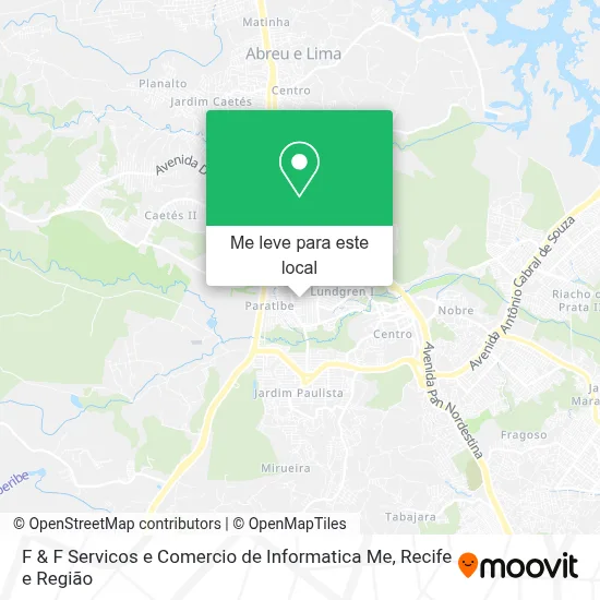F & F Servicos e Comercio de Informatica Me mapa