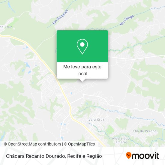 Chácara Recanto Dourado mapa