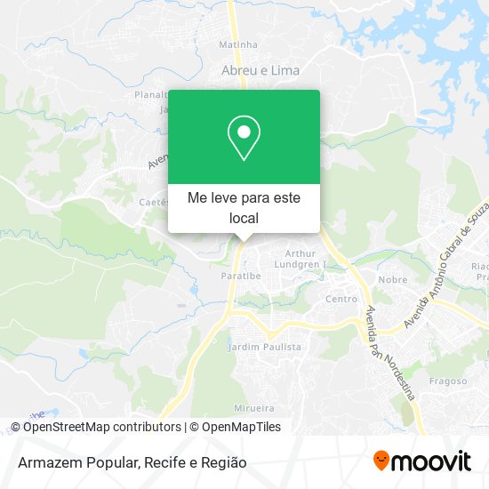 Armazem Popular mapa