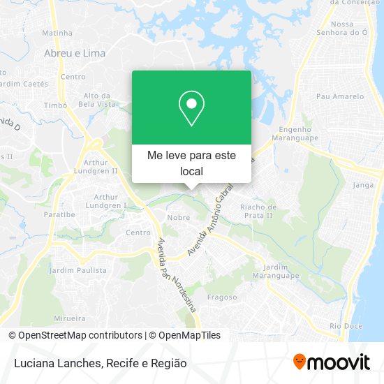 Luciana Lanches mapa
