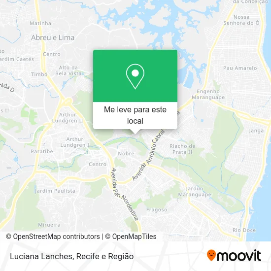 Luciana Lanches mapa