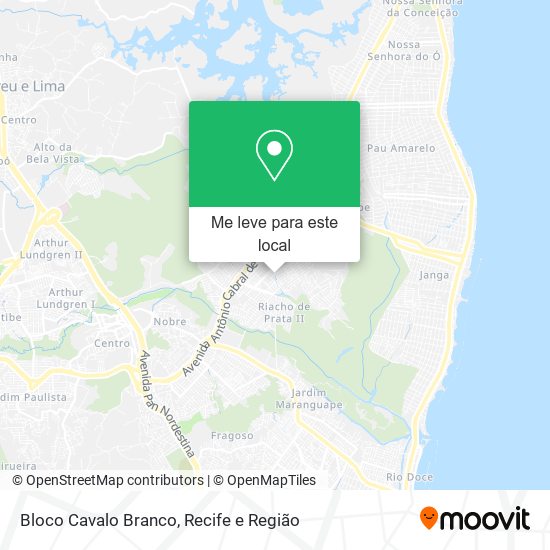 Bloco Cavalo Branco mapa