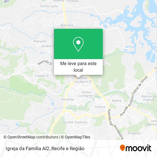 Igreja da Família Al2 mapa