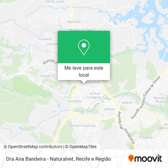 Dra Ana Bandeira - Naturalvet mapa