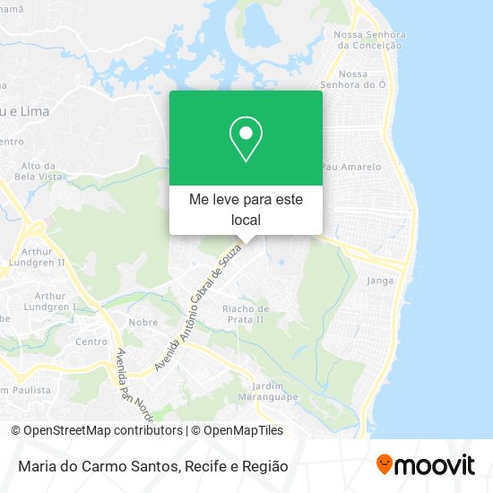 Maria do Carmo Santos mapa
