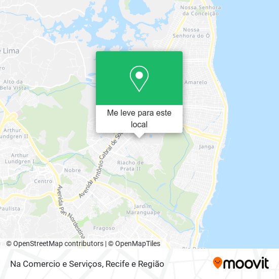 Na Comercio e Serviços mapa