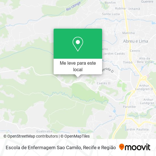 Escola de Enfermagem Sao Camilo mapa