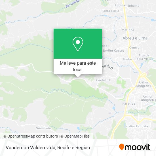 Vanderson Valderez da mapa