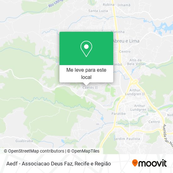 Aedf - Associacao Deus Faz mapa