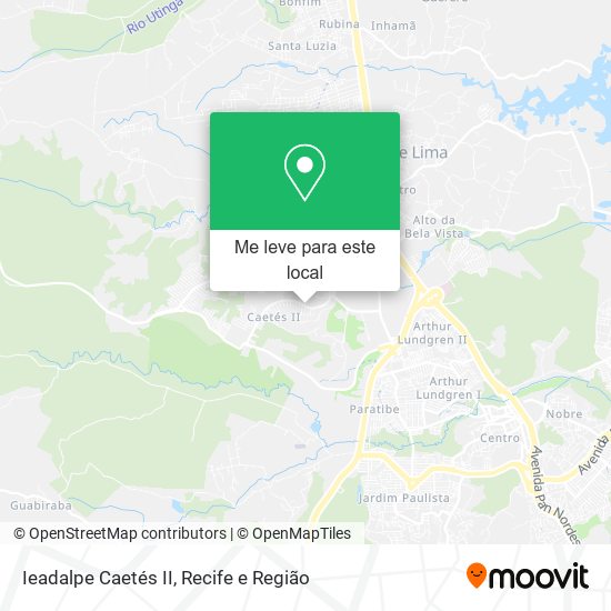 Ieadalpe Caetés II mapa