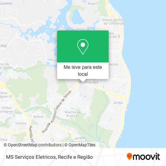 MS Serviços Eletricos mapa